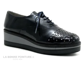 Achat chaussures Folie's Femme Chaussure basse / Derby, vente Folies BIJOU - Bleu marine combi - Chaussure Richelieu