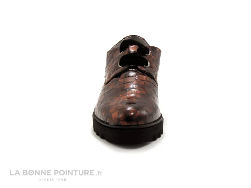 Achat chaussures Folie's Femme Chaussure basse / Derby, vente Folies DARCE Marron cuivre  - Chaussure basse crantee