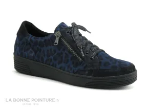 Achat chaussures Geo Reino Femme Chaussure basse / Derby, vente Geo Reino Evolution TELADOI Bleu marine Leopard - Chaussure bass