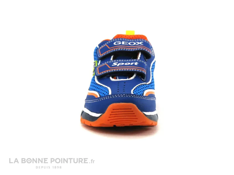 Achat chaussures Geox Enfant Basket, vente Geox ANDROID J0244C Royal Orange - Basket clignotante GARCON