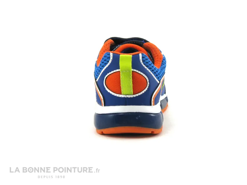 Achat chaussures Geox Enfant Basket, vente Geox ANDROID J0244C Royal Orange - Basket clignotante GARCON