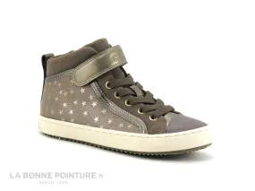 Achat chaussures Geox Enfant Botte et Bottillon, vente Geox KALISPERA smoke grey - J744GI - Basket montante fille