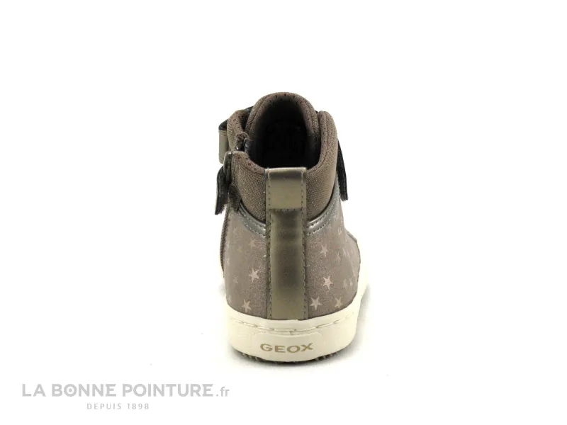 Achat chaussures Geox Enfant Botte et Bottillon, vente Geox KALISPERA smoke grey - J744GI - Basket montante fille