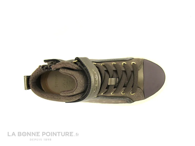 Achat chaussures Geox Enfant Botte et Bottillon, vente Geox KALISPERA smoke grey - J744GI - Basket montante fille