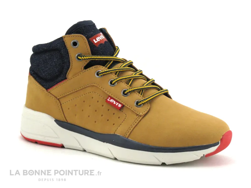 Achat chaussures Levi's Junior Bottillon, vente Levis New Aspen Camel - Basket montante Juniors GARCON