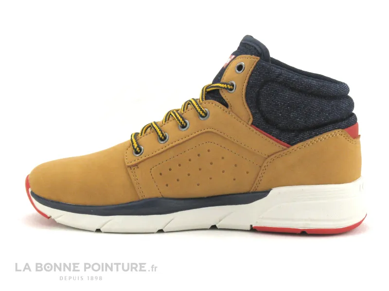 Achat chaussures Levi's Junior Bottillon, vente Levis New Aspen Camel - Basket montante Juniors GARCON