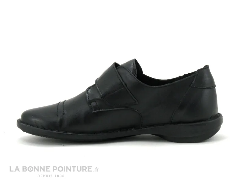 Achat chaussures Moran's Femme Chaussure basse / Derby, vente Morans GUISA noir - Chaussure basse femme cuir noir - Fermetu