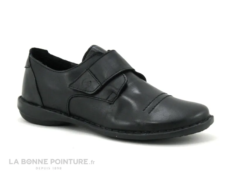 Achat chaussures Moran's Femme Chaussure basse / Derby, vente Morans GUISA noir - Chaussure basse femme cuir noir - Fermetu