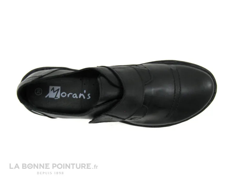 Achat chaussures Moran's Femme Chaussure basse / Derby, vente Morans GUISA noir - Chaussure basse femme cuir noir - Fermetu