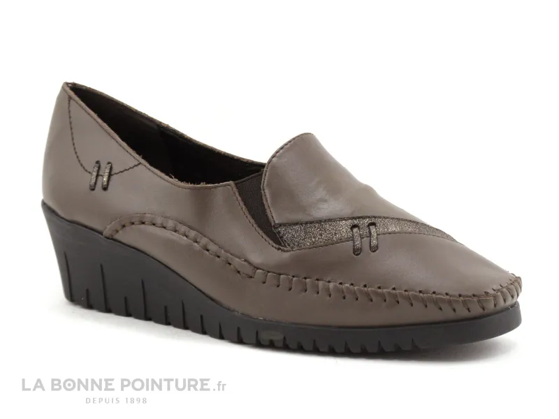 Achat chaussures Pedi Girl Femme Chaussure basse / Derby, vente Pedi Girl COBRA Taupe Bronze - Mocassin compense