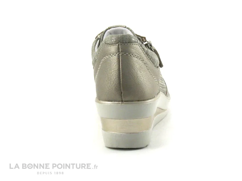 Achat chaussures Remonte Femme Chaussure basse / Derby, vente Remonte R7213-91 Beige - Basket talon compense Femme