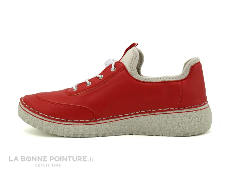 Achat chaussures Rieker Femme Chaussure basse / Derby, vente Rieker 50962-33 red - Chaussure slip-on Femme rouge