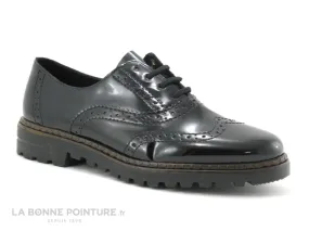 Achat chaussures Rieker Femme Chaussure basse / Derby, vente Rieker 54812-00 Chaussure derby Femme verni noir