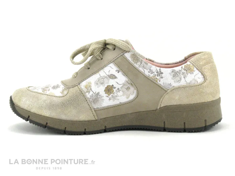 Achat chaussures Suave Femme Chaussure basse / Derby, vente Suave Nancy 10504T Granola Stone Prairie - Basket beige Femme