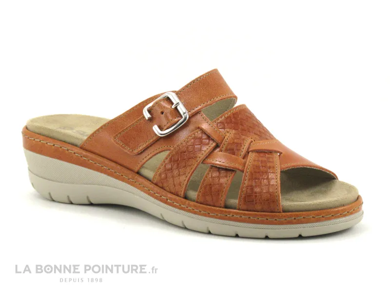 Achat chaussures Suave Femme Mule, vente Suave MYKONOS 14510ET Carrot - Mule confort Femme cuir orange