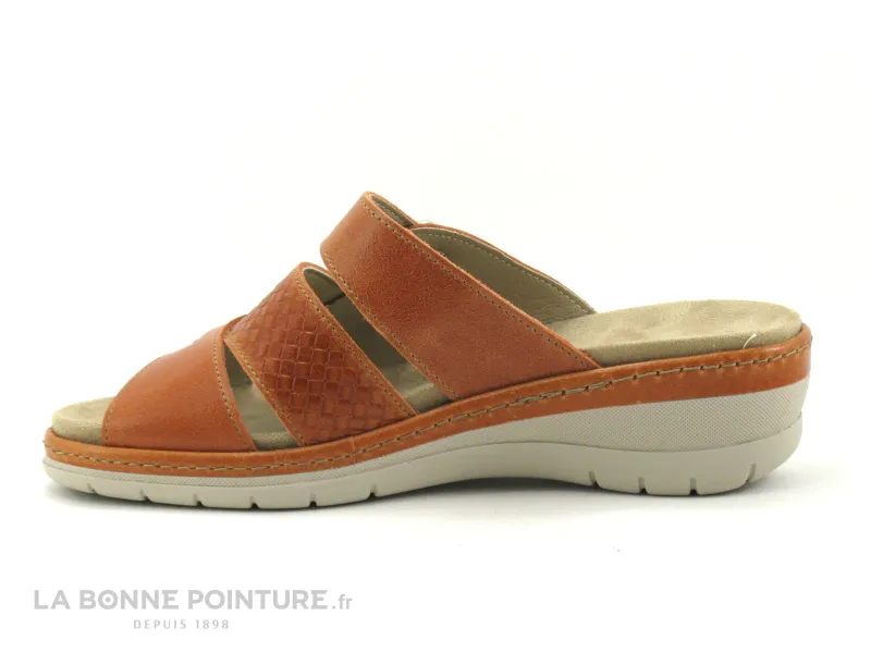 Achat chaussures Suave Femme Mule, vente Suave MYKONOS 14510ET Carrot - Mule confort Femme cuir orange