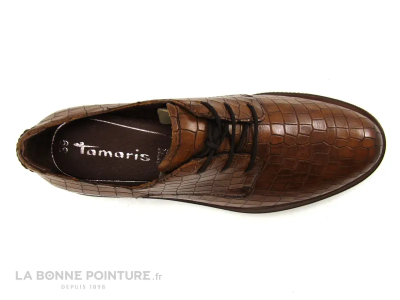 Achat chaussures Tamaris Femme Chaussure basse / Derby, vente Tamaris muscat croco 1-23723-25 derby lacets