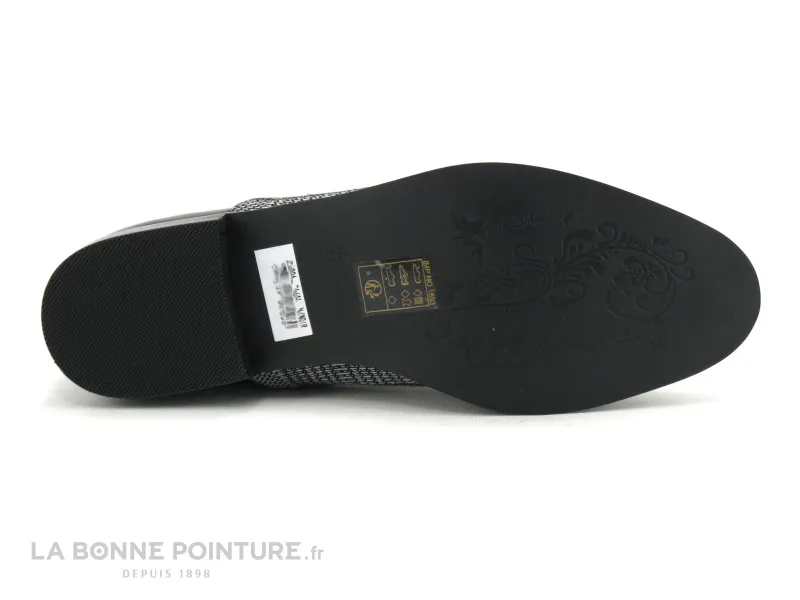 Achat chaussures The Divine Factory Femme Chaussure basse / Derby, vente The Divine Factory QL3806  Verni Noir - Prince Galles n