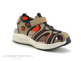 Achat chaussures Wipop Enfant Nu-pieds, vente Wipop LUZANE Beige Marine Orange - Sandale sport GARCON