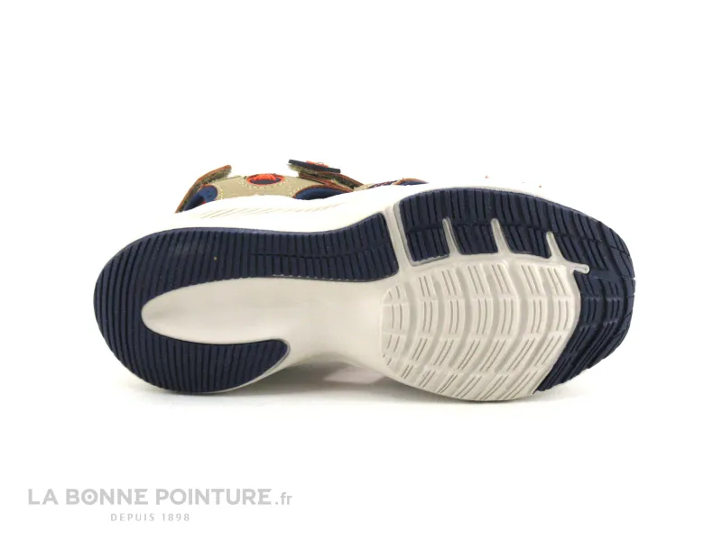 Achat chaussures Wipop Enfant Nu-pieds, vente Wipop LUZANE Beige Marine Orange - Sandale sport GARCON