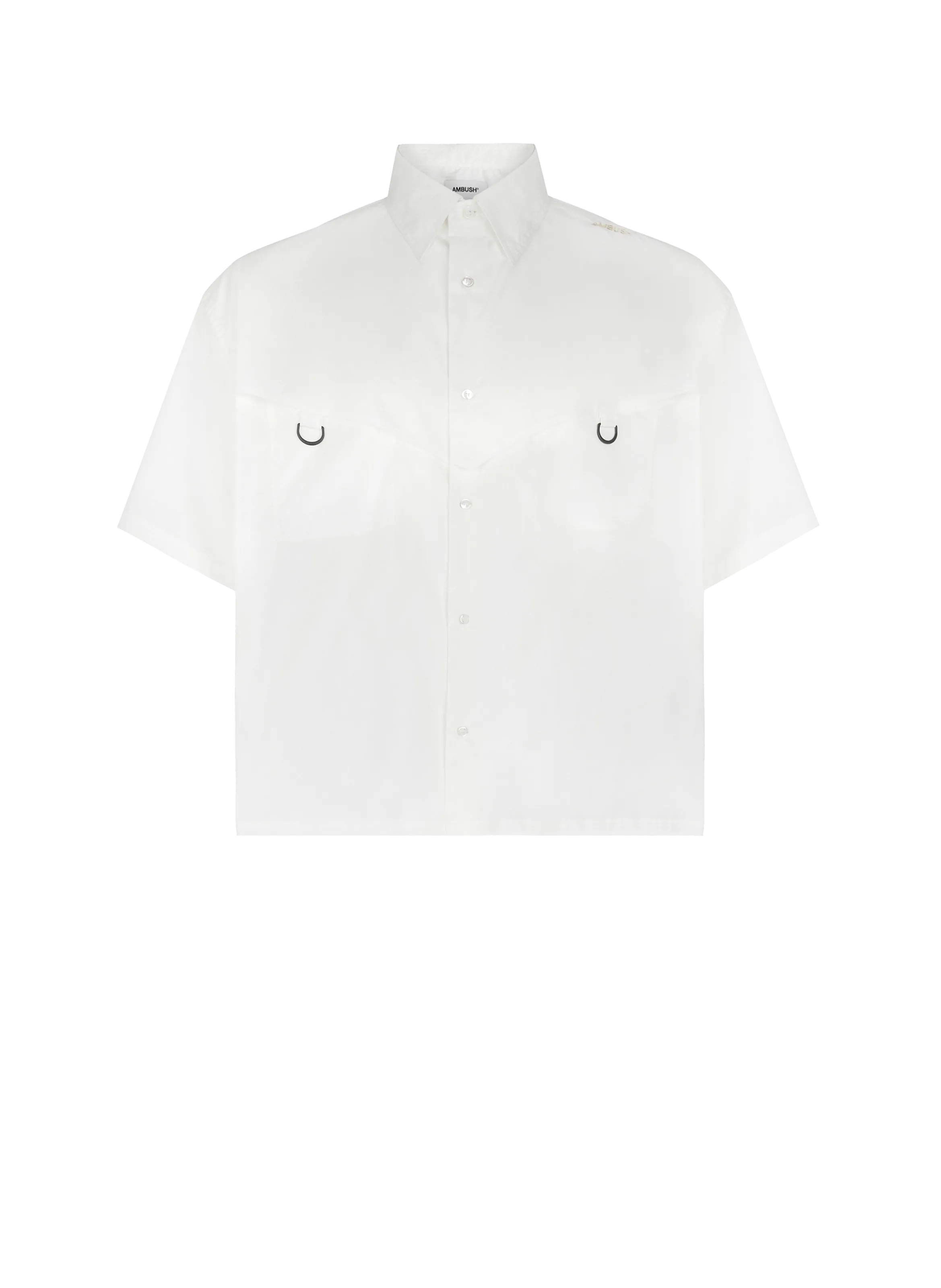 AMBUSH  Chemise manches courtes en coton - Blanc