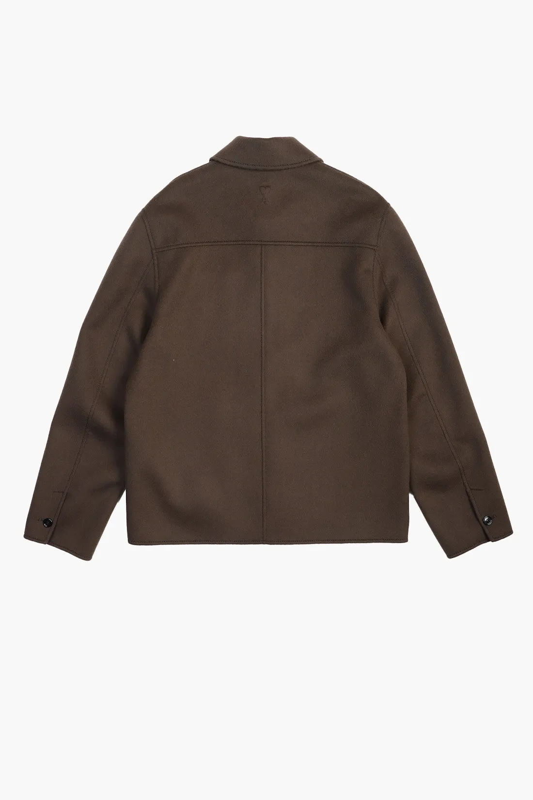 Ami Blouson boxy boutonne Dark coffee - GRADUATE STORE