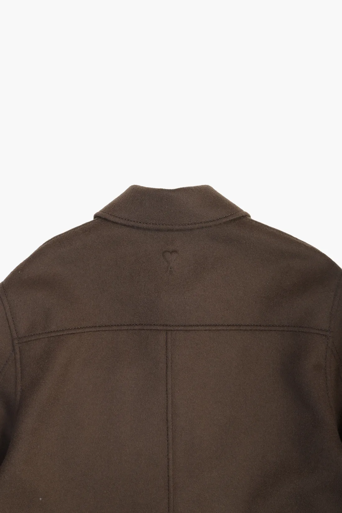 Ami Blouson boxy boutonne Dark coffee - GRADUATE STORE