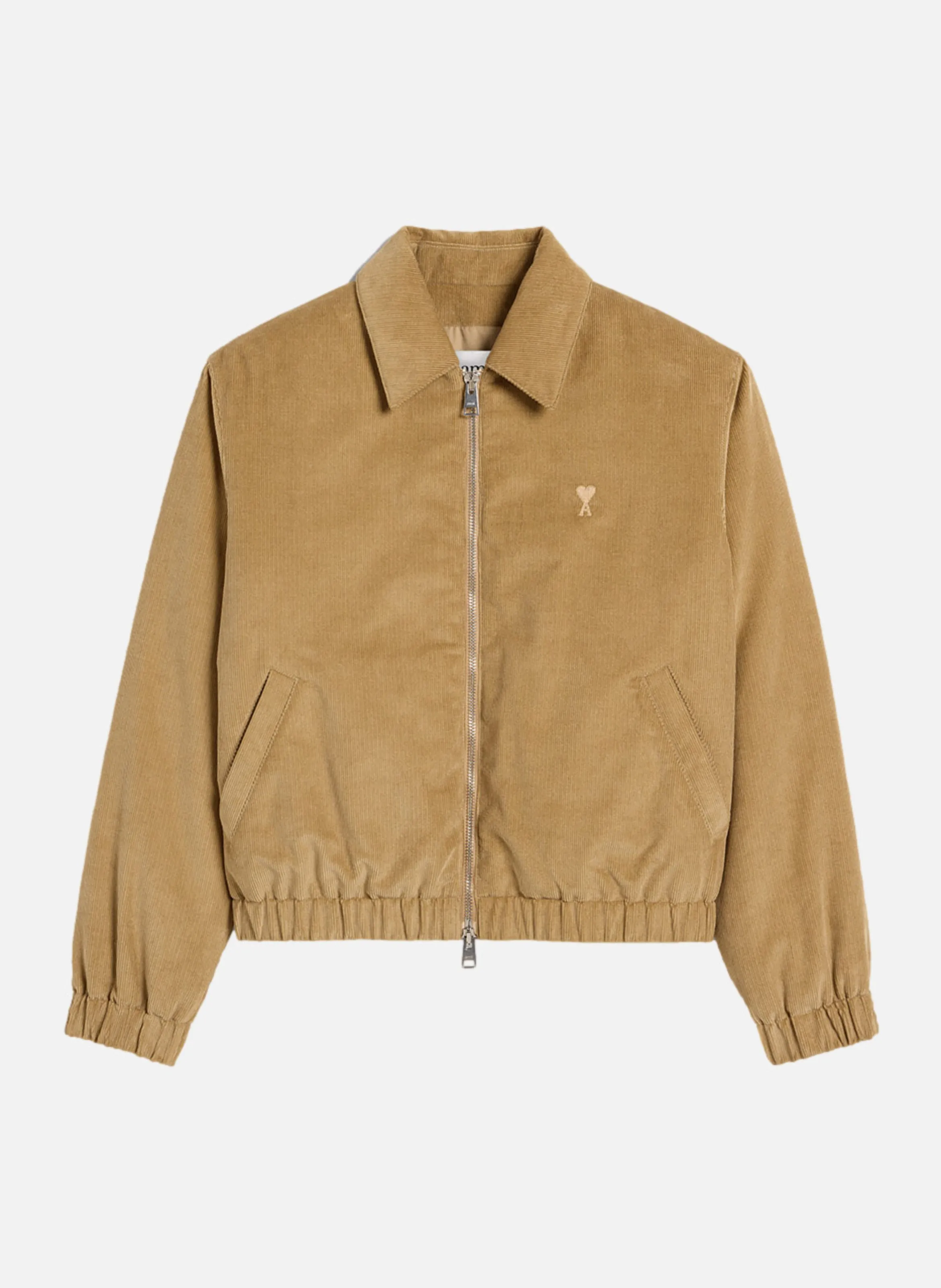 AMI PARIS  Blouson zippé ami de coeur - Beige