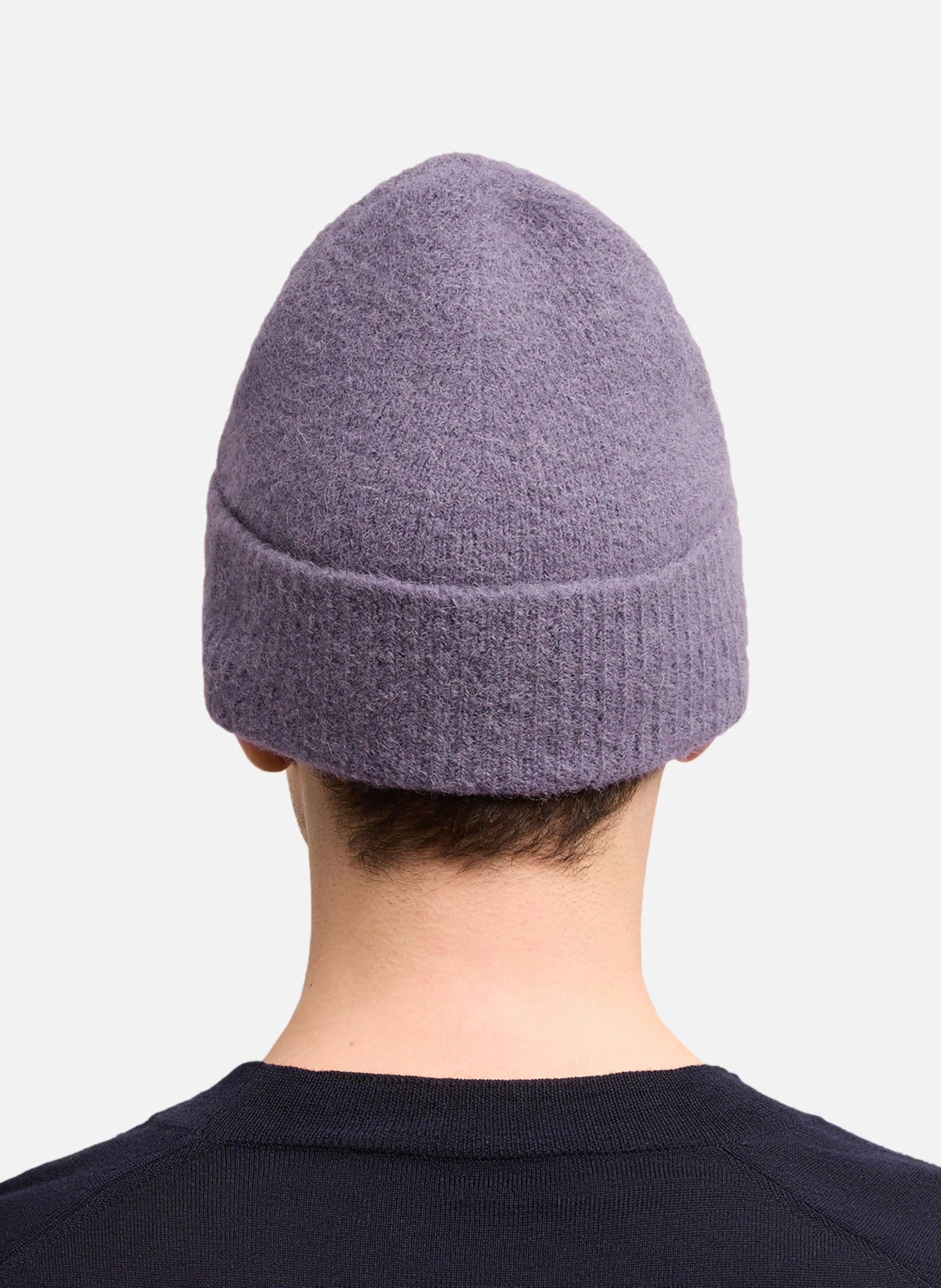 AMI PARIS  Bonnet ami de coeur ecru unisexe - Violet