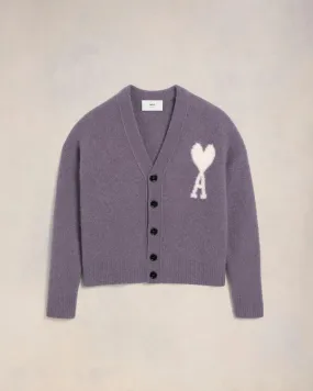 Ami Paris - Cardigan col V Ami de Cur - Lilas