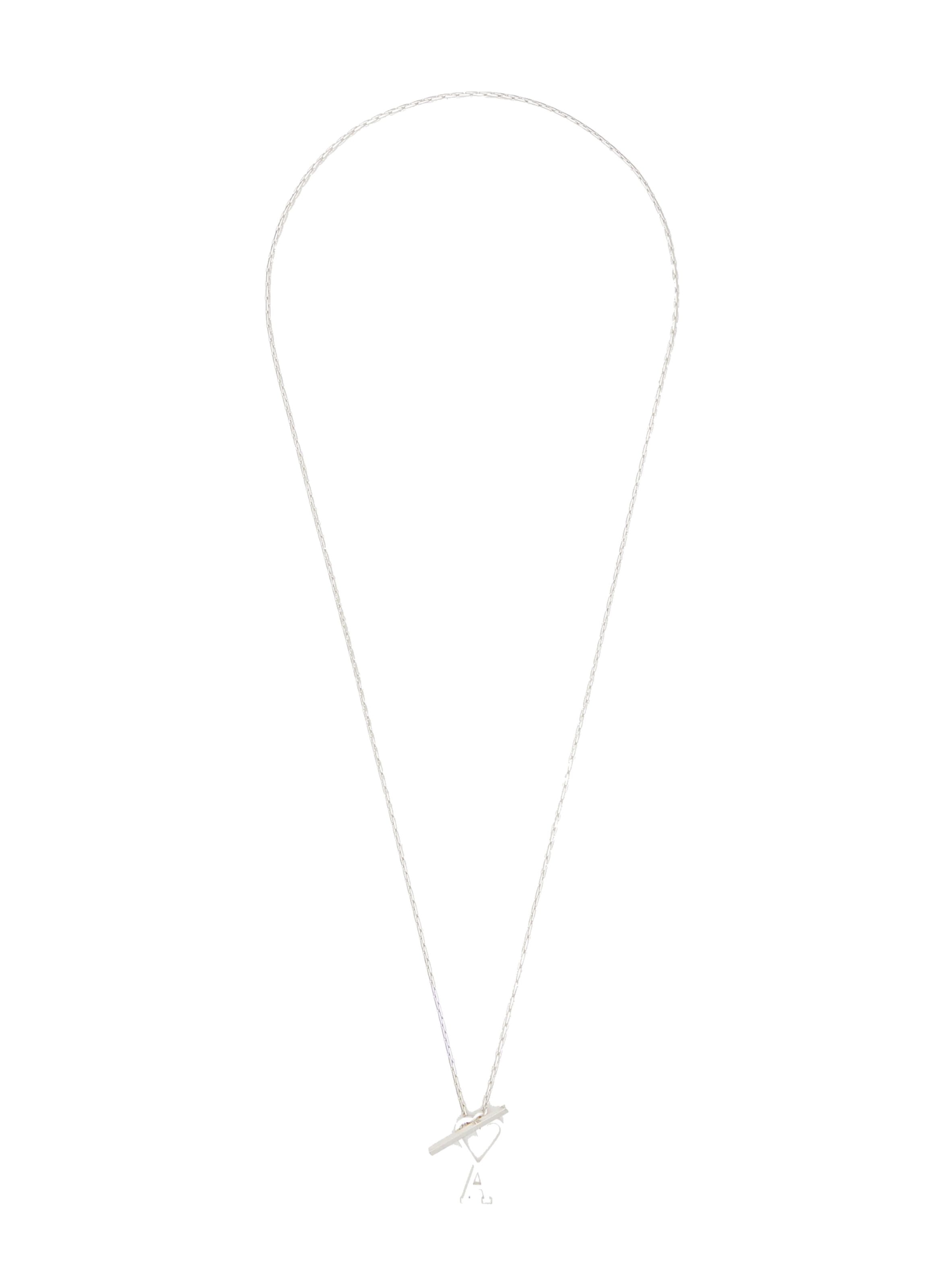 AMI PARIS  Collier chaîne ami de coeur unisexe - Argent