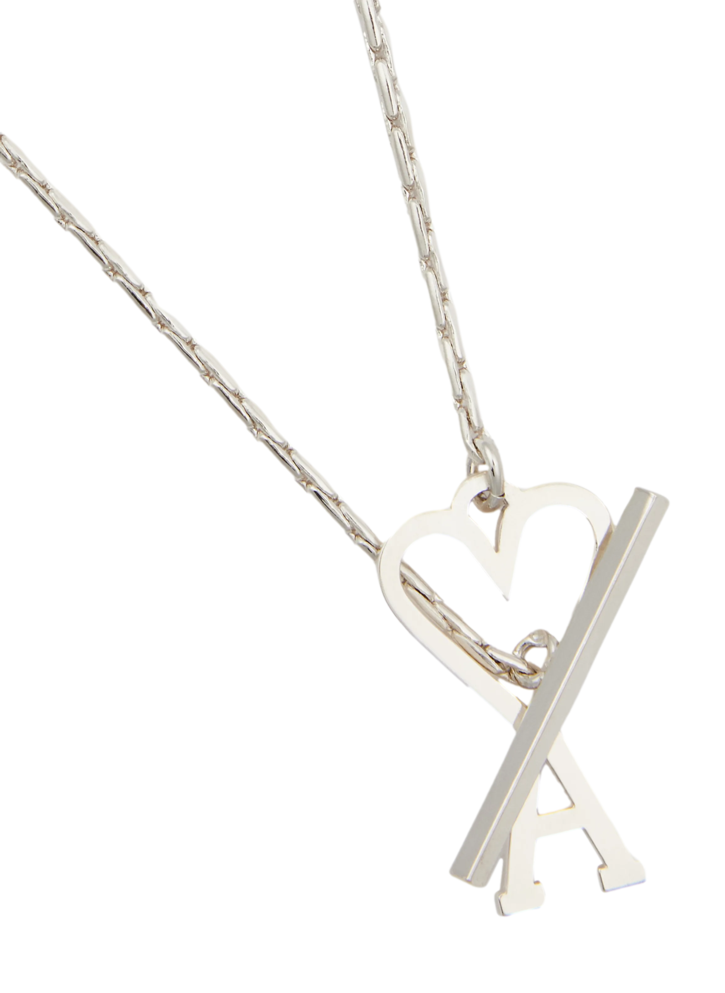 AMI PARIS  Collier chaîne ami de coeur unisexe - Argent