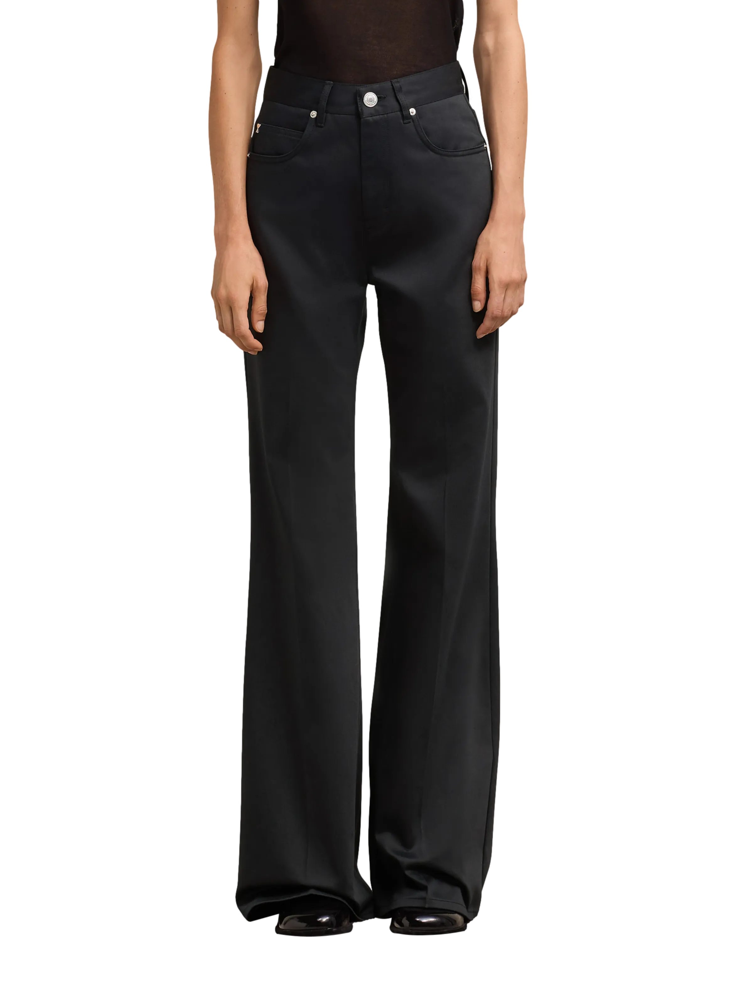 AMI PARIS  Pantalon flare fit - Noir