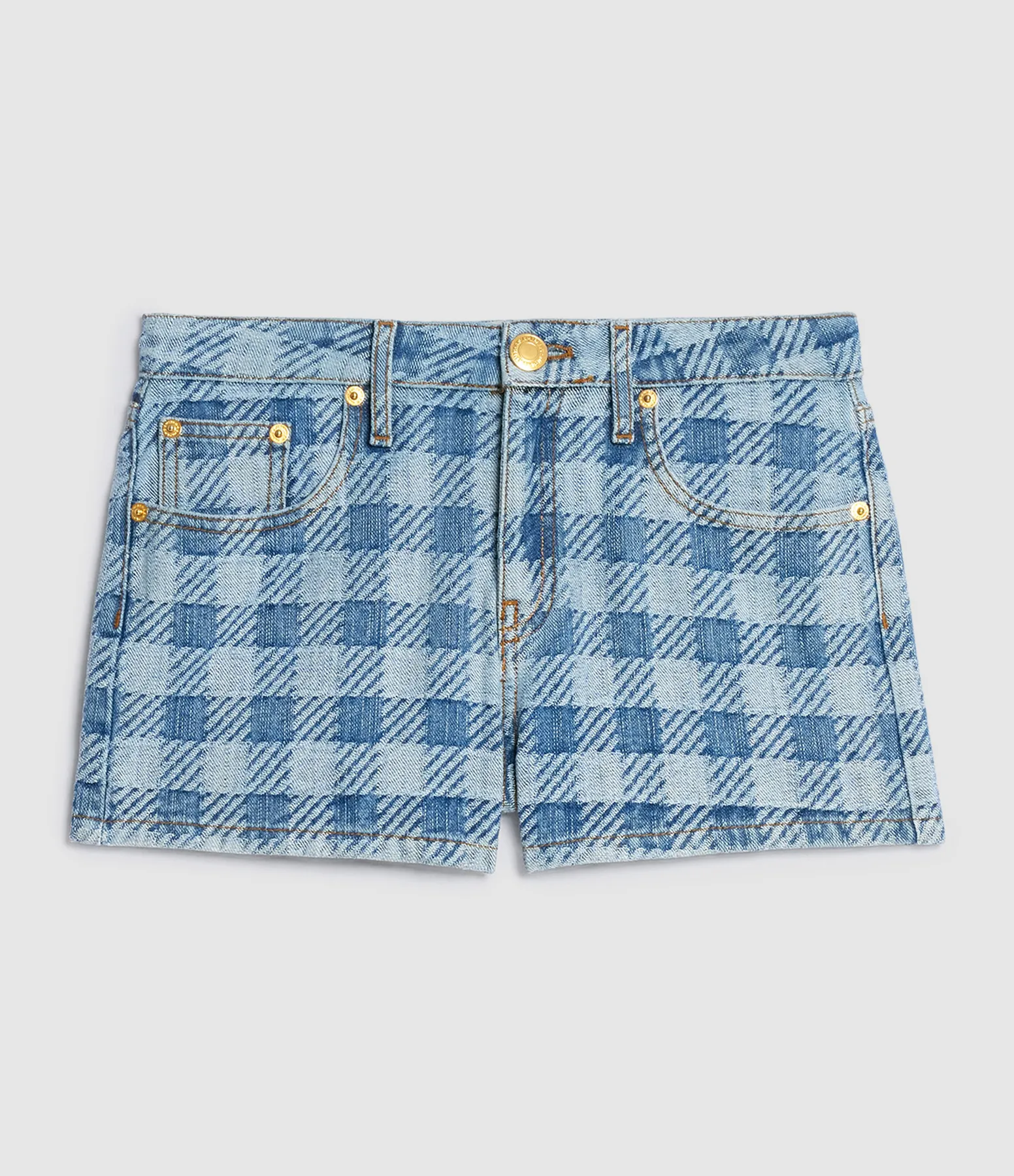 AMI PARIS Partager  Short Denim Coton Bleu Javel  