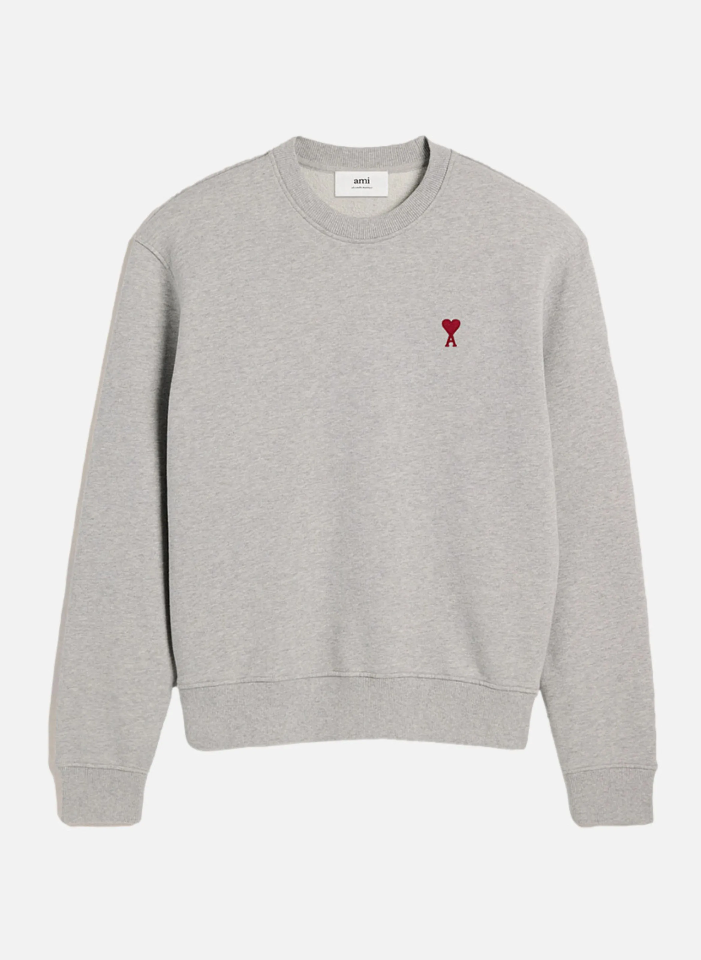 AMI PARIS  Sweatshirt ami de coeur rouge unisexe - Gris