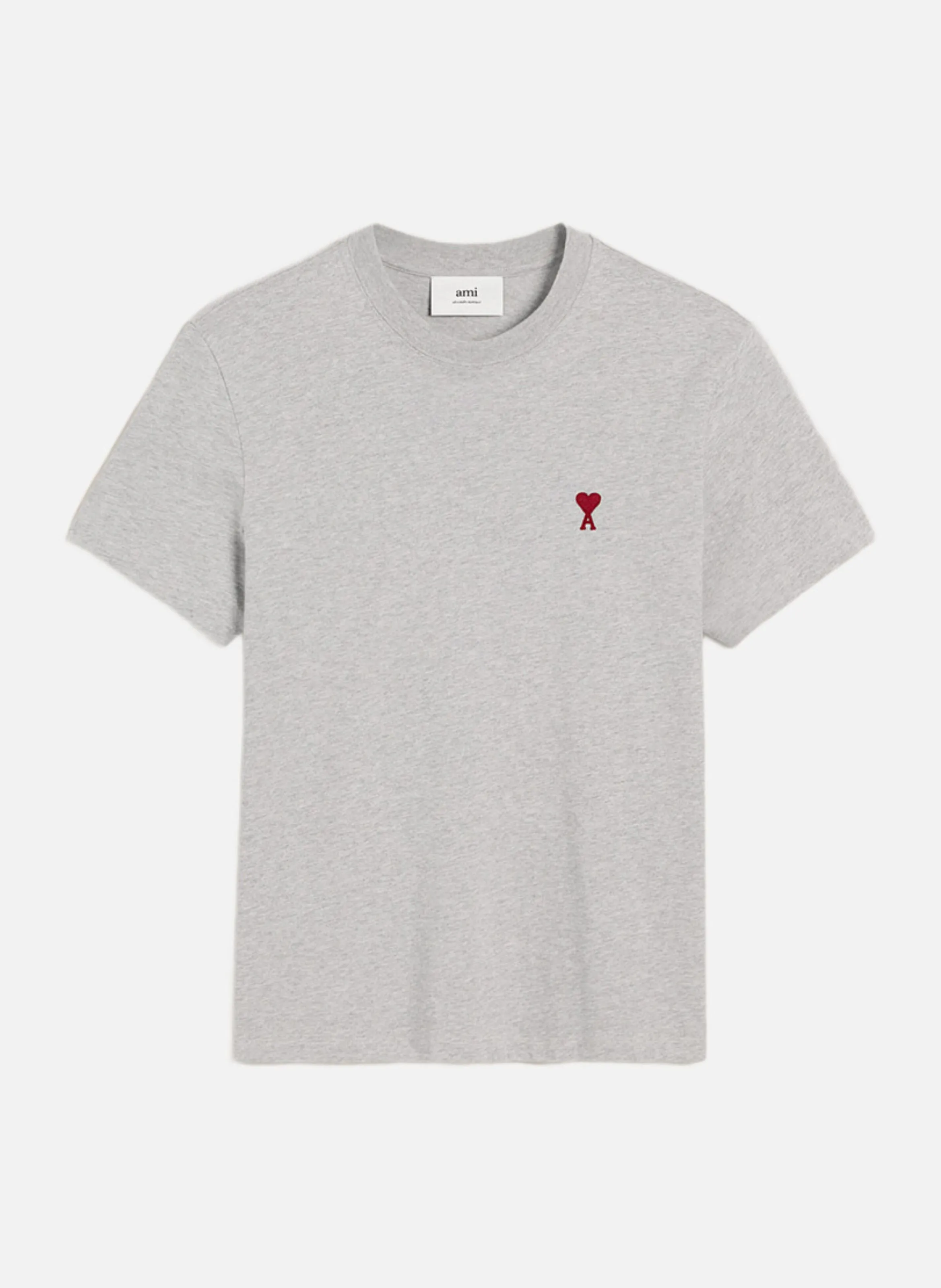 AMI PARIS  T-shirt ami de coeur rouge unisexe - Gris