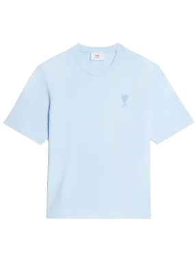 Ami Paris - Tonal T-shirt Ami de Cur - Bleu Ciel