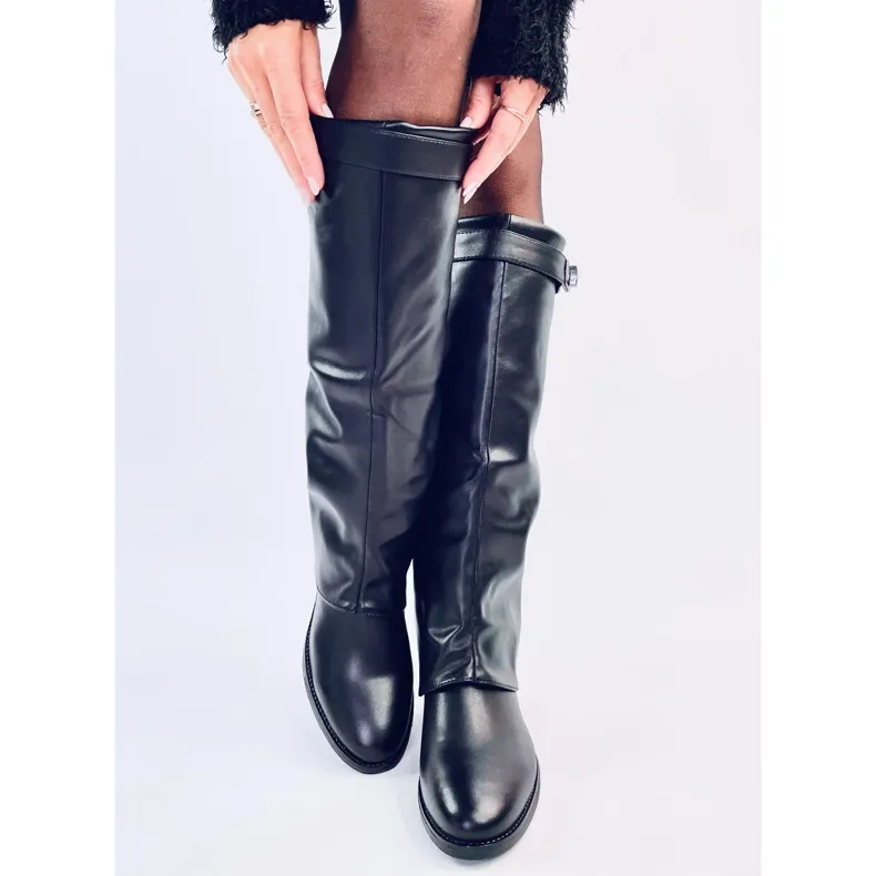 Annse Bottines double coupe noires le noir