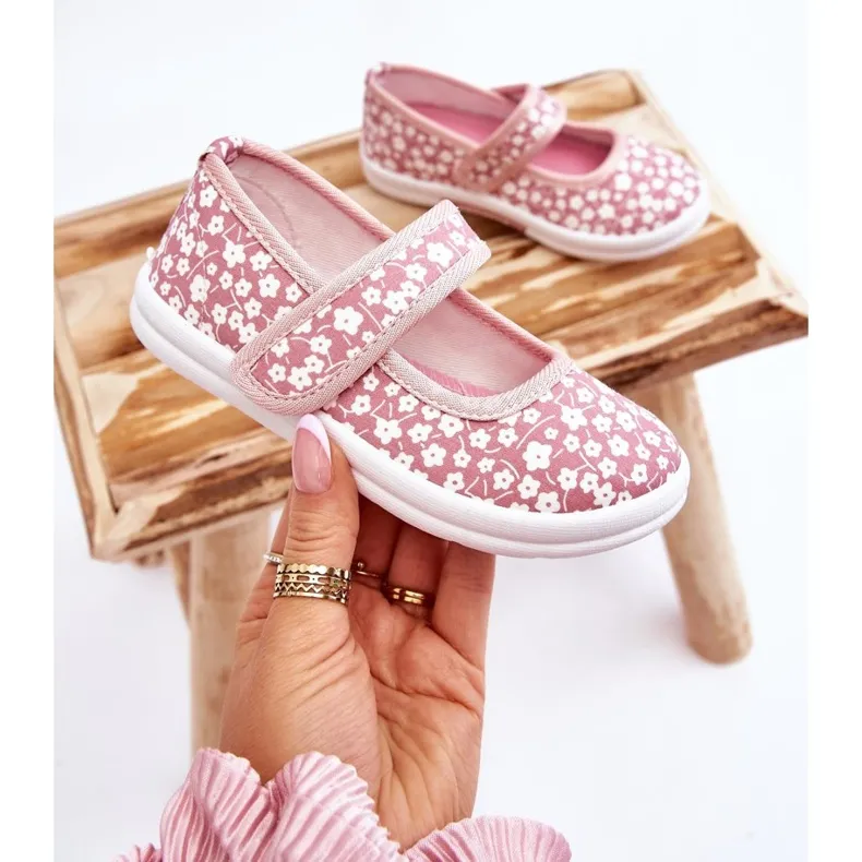 Ballerines Enfant Velcro Imprimé Selah Rose