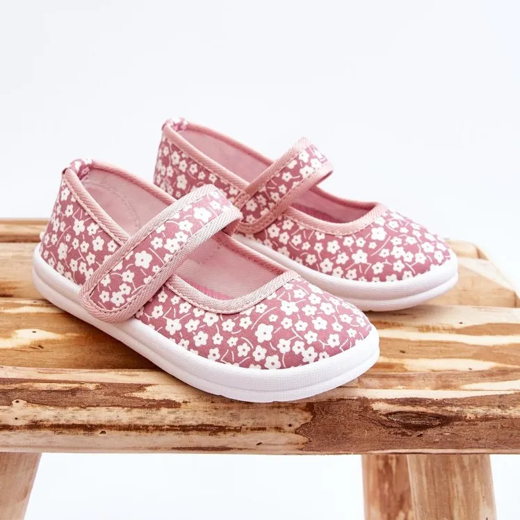 Ballerines Enfant Velcro Imprimé Selah Rose