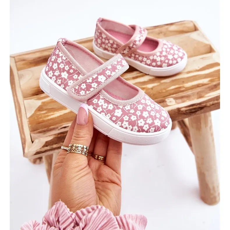 Ballerines Enfant Velcro Imprimé Selah Rose