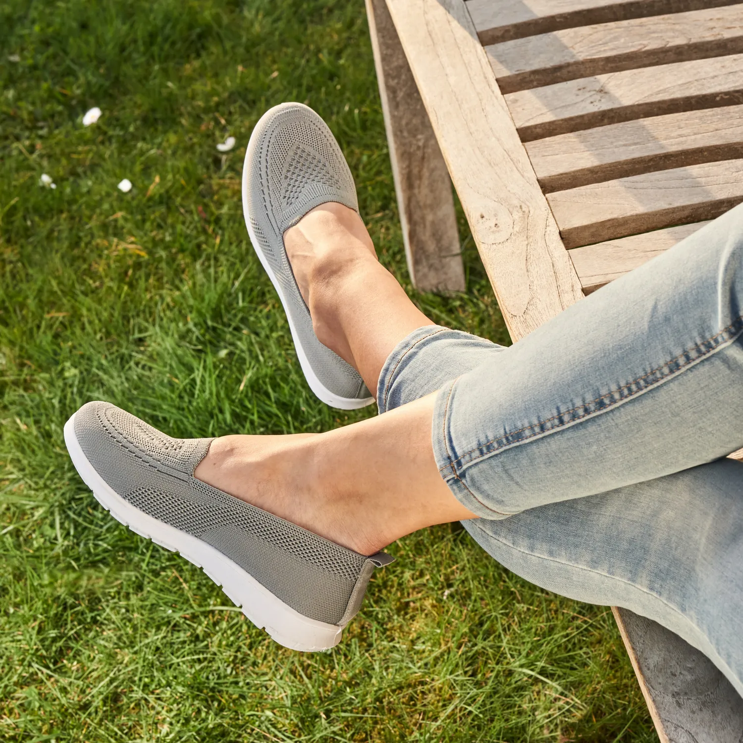 Ballerines, gris