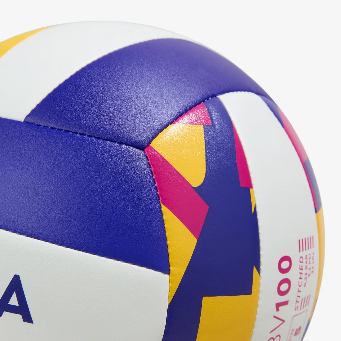 Ballon de beach volley - BV100 classic taille 5 - jaune et