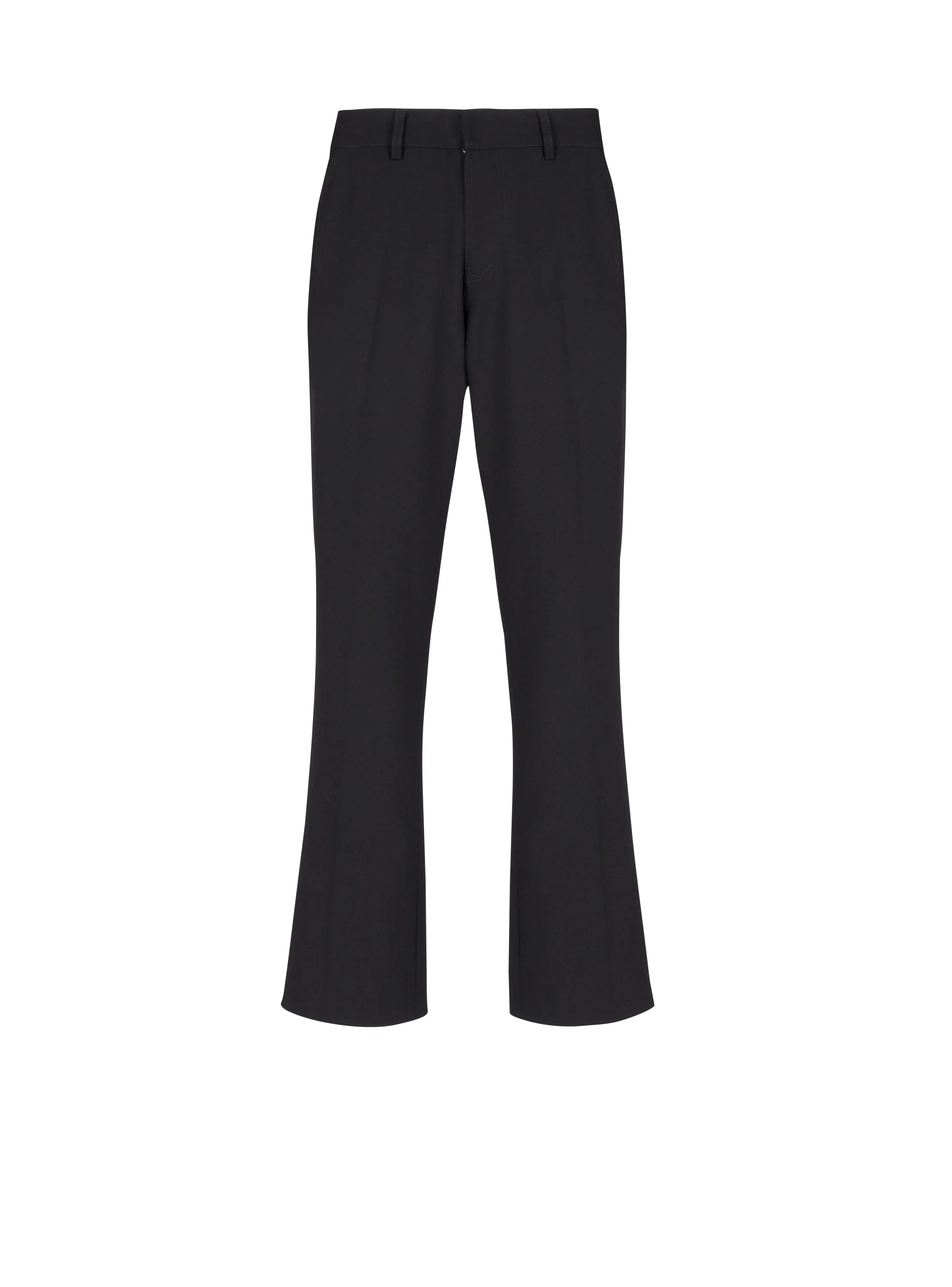 BALMAIN  Pantalon flare en double crêpe - Noir