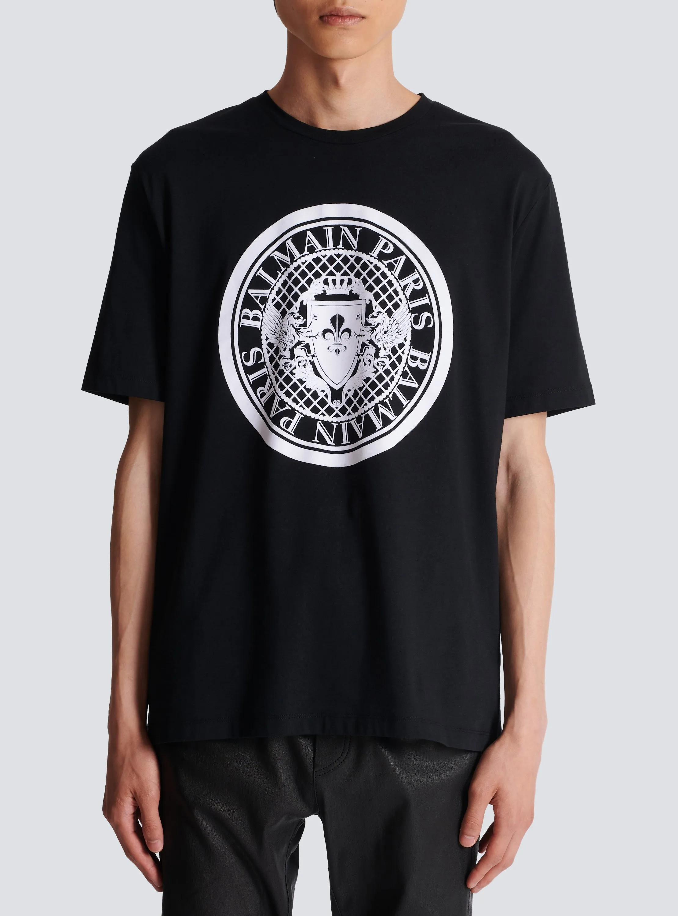 BALMAIN  T-shirt balmain coin - Noir