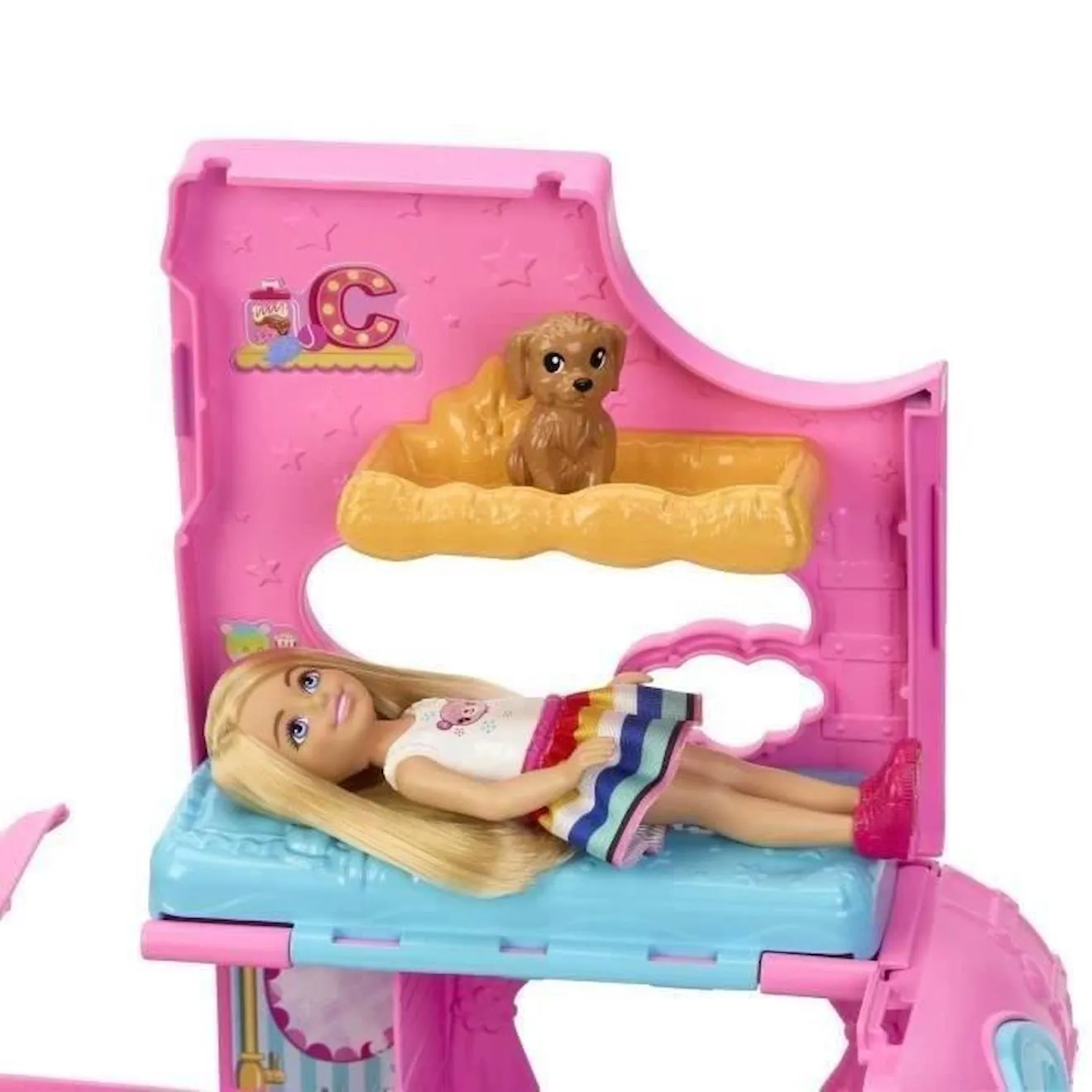 Barbie®-Camping-Car 2 en 1 de Chelsea-Coffret HNH90 blanc - Barbie