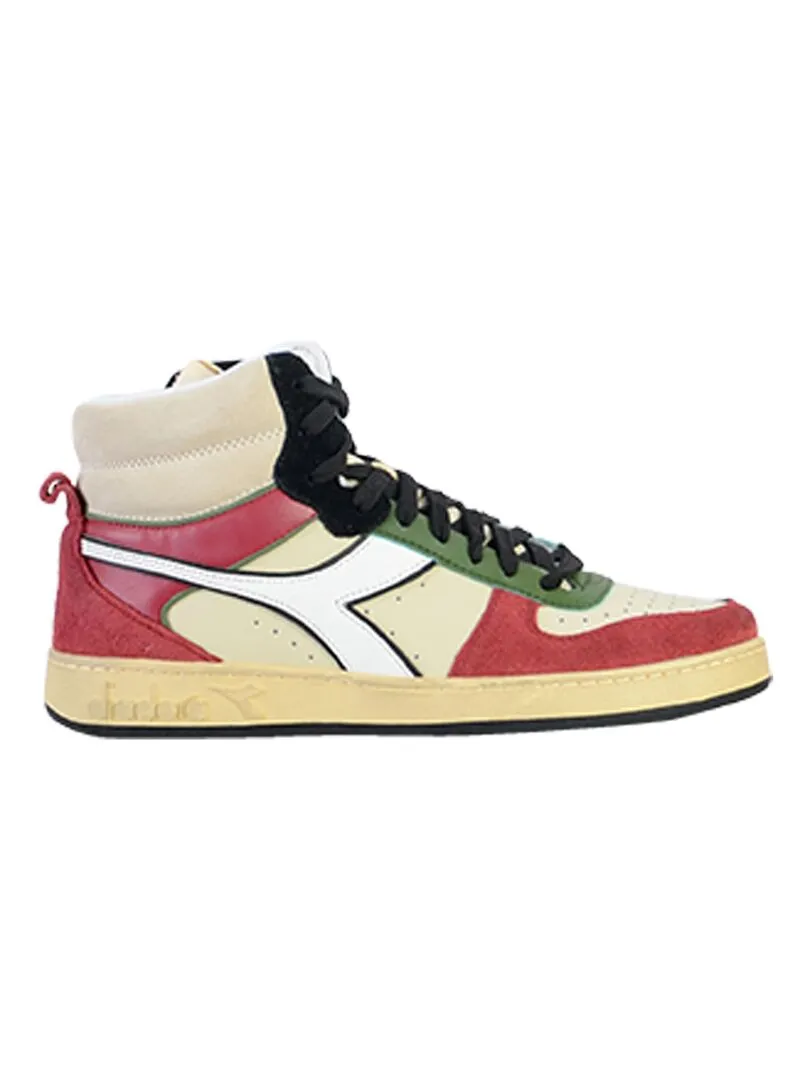 Basket Cuir Diadora Magic Basket Mid Legacy - Multicolore