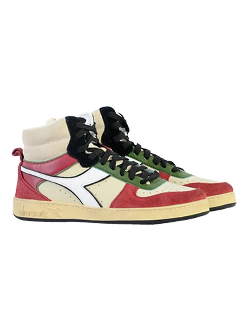 Basket Cuir Diadora Magic Basket Mid Legacy - Multicolore