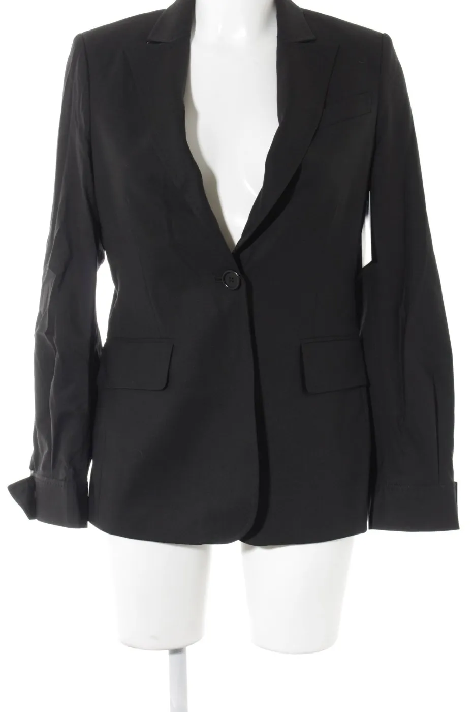 BCBG Maxazria Veste de smoking noir-gris style d’affaires