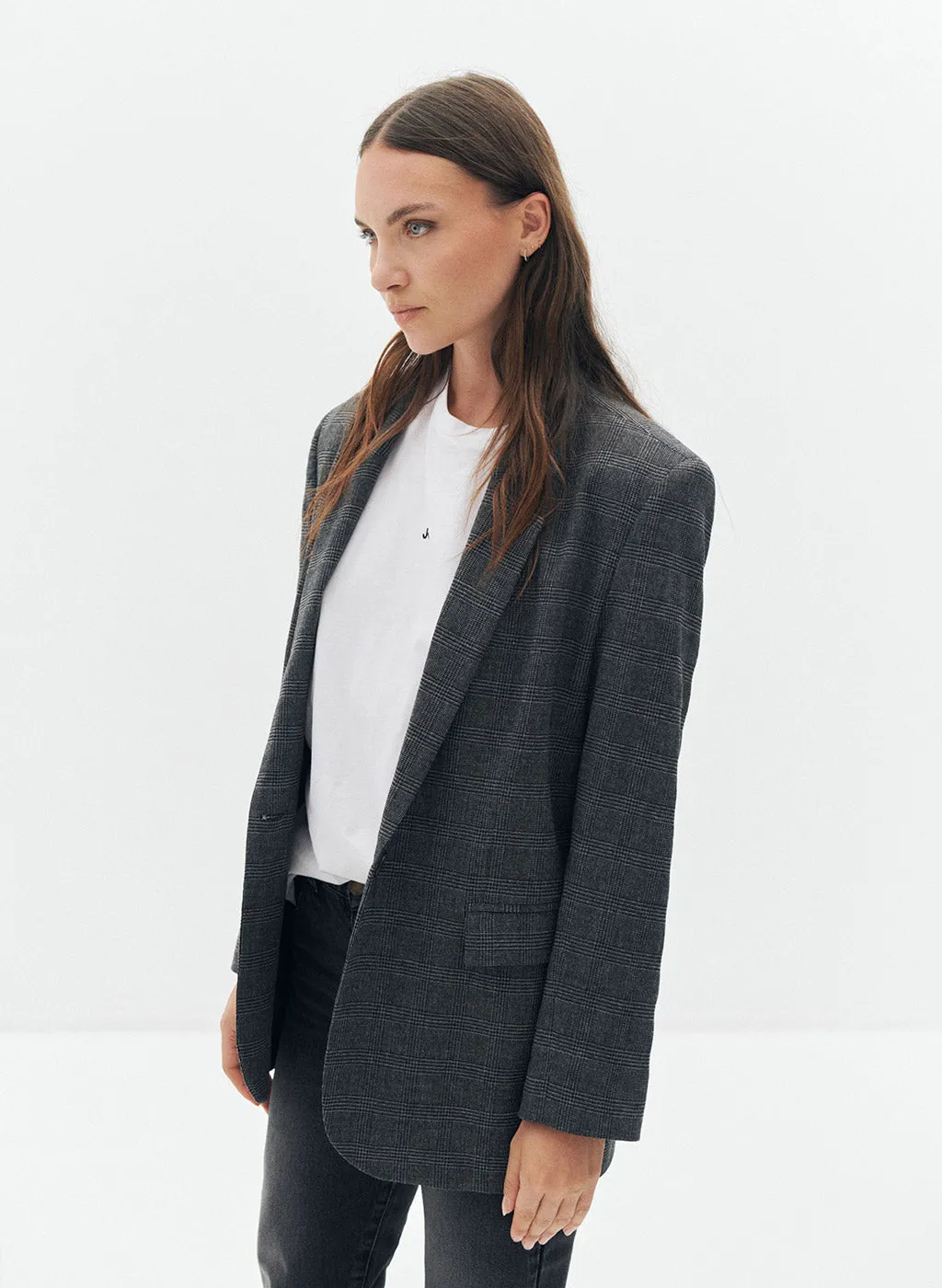 Blazer Kenzo noir imprimé Princes de Galles